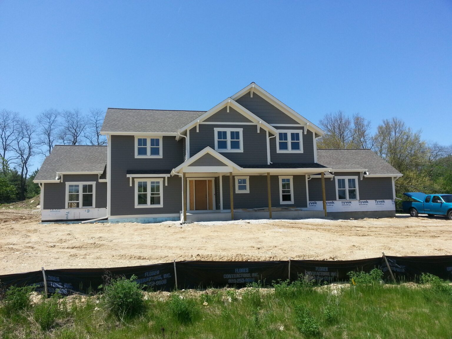 New construction gutter project by Premier Seamless Gutters